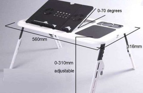 Table and laptop cooler ترابيزة و مبرد لاب توب تعمل بمروحة تبريد 5