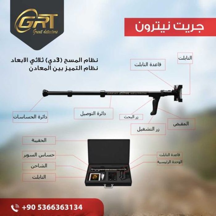 اجهزة كشف الذهب جريت نيترون NEUTRON  للاتصال : 00905366363134